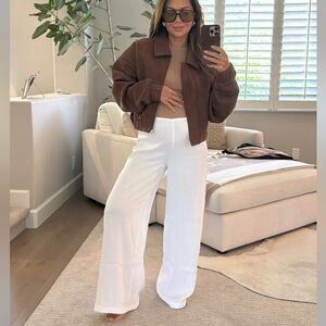 Zara White Pull On Pants